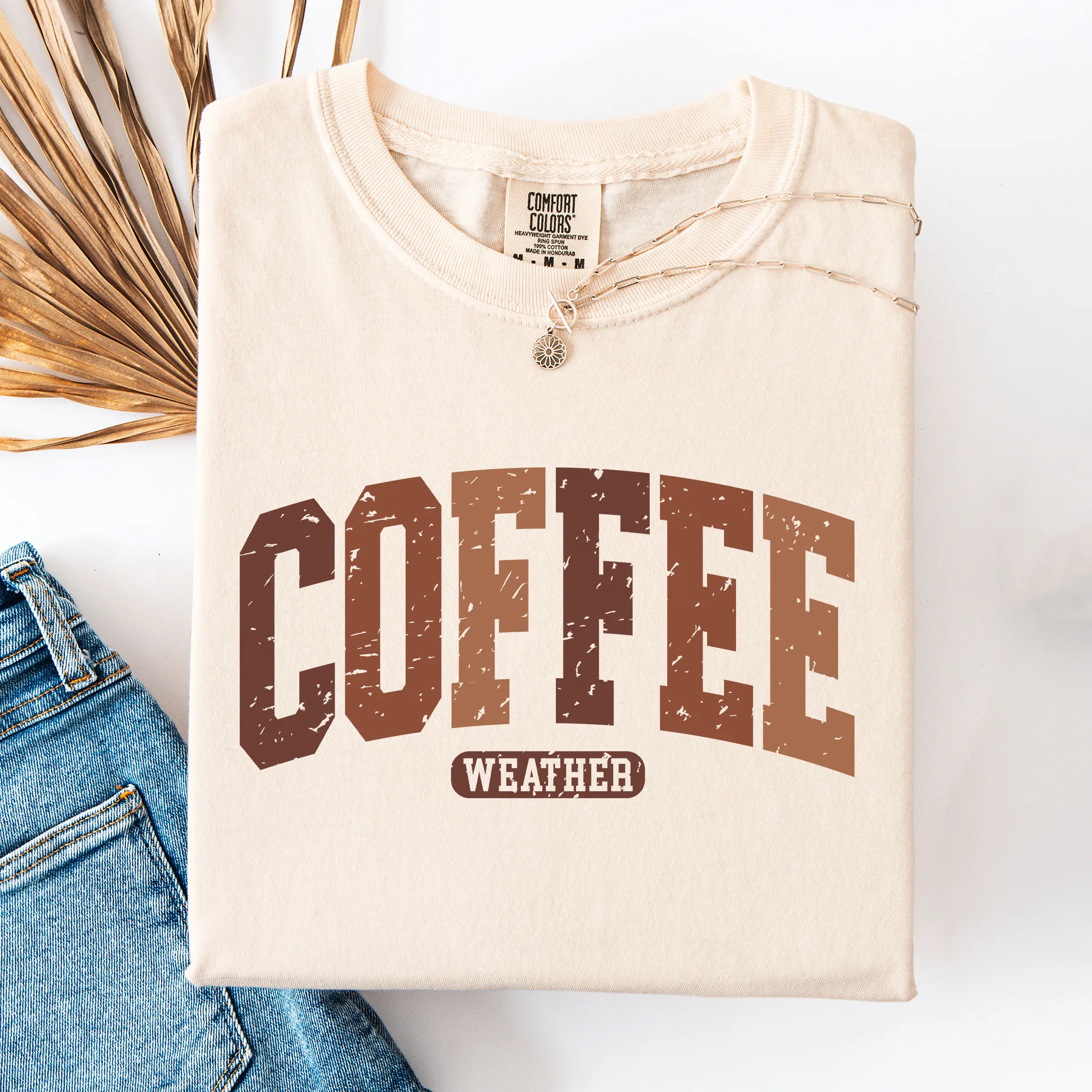 Coffee Weather Checkered Pumpkin Autumn Cozy Vintage-Inspired Comfort Colors Tee sold by Refinery Number One