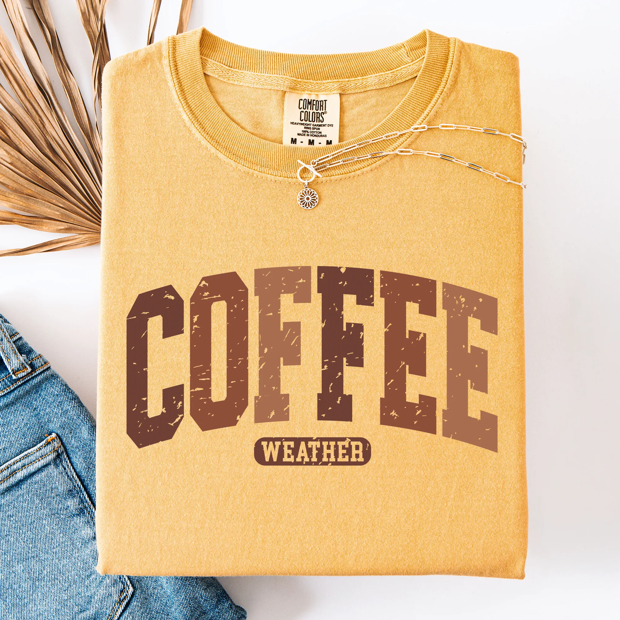 Coffee Weather Checkered Pumpkin Autumn Cozy Vintage-Inspired Comfort Colors Tee sold by Refinery Number One product image thumbnail 3