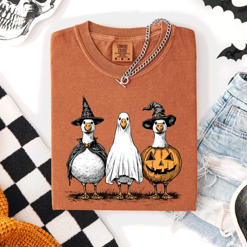 Cute Halloween Geese, Funny, Cute, Comfort Colors T-Shirt sold by Refinery Number One