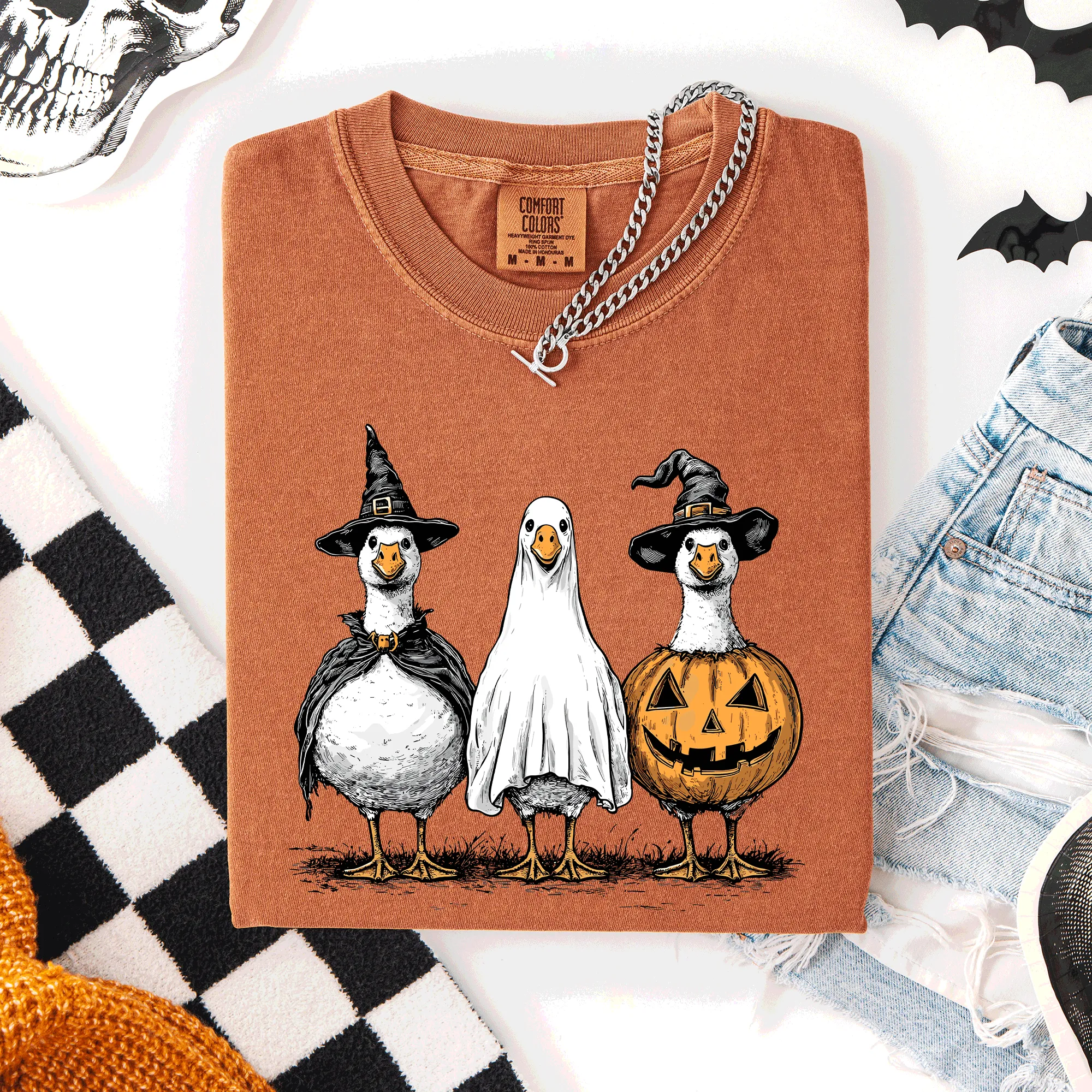 Cute Halloween Geese, Funny, Cute, Comfort Colors T-Shirt sold by Refinery Number One