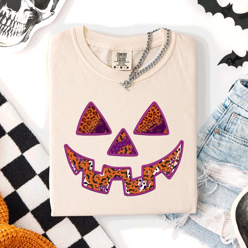 Colorful Jack o Lantern, Halloween, Retro, Vintage, Comfort Colors T-Shirt sold by Refinery Number One