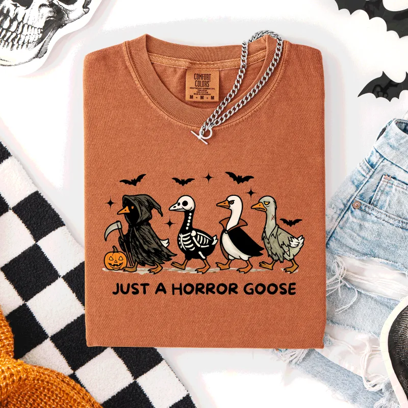 Just A Horror Goose, Cute, Halloween, Spooky, Comfort Colors T-Shirt sold by Refinery Number One