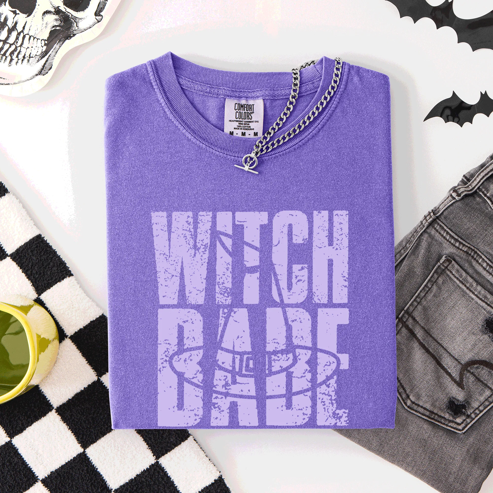 Witch Babe, Halloween, Mood, Vibes, Comfort Colors T-Shirt sold by Refinery Number One product image thumbnail 4