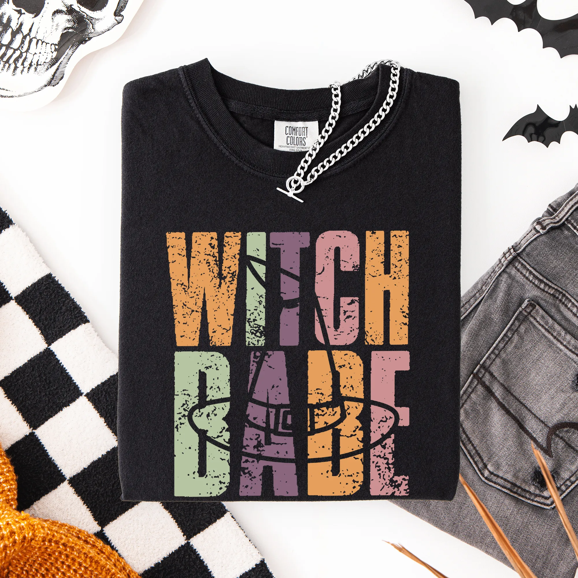 Witch Babe, Halloween, Mood, Vibes, Comfort Colors T-Shirt sold by Refinery Number One