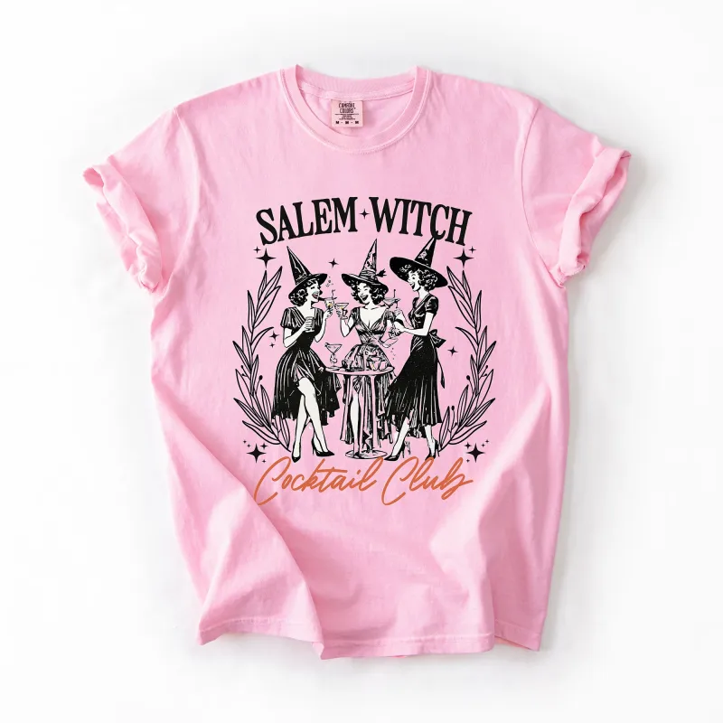 Salem Witch, Cocktail Club, Halloween, Spooky, Comfort Colors T-Shirt made by Refinery Number One