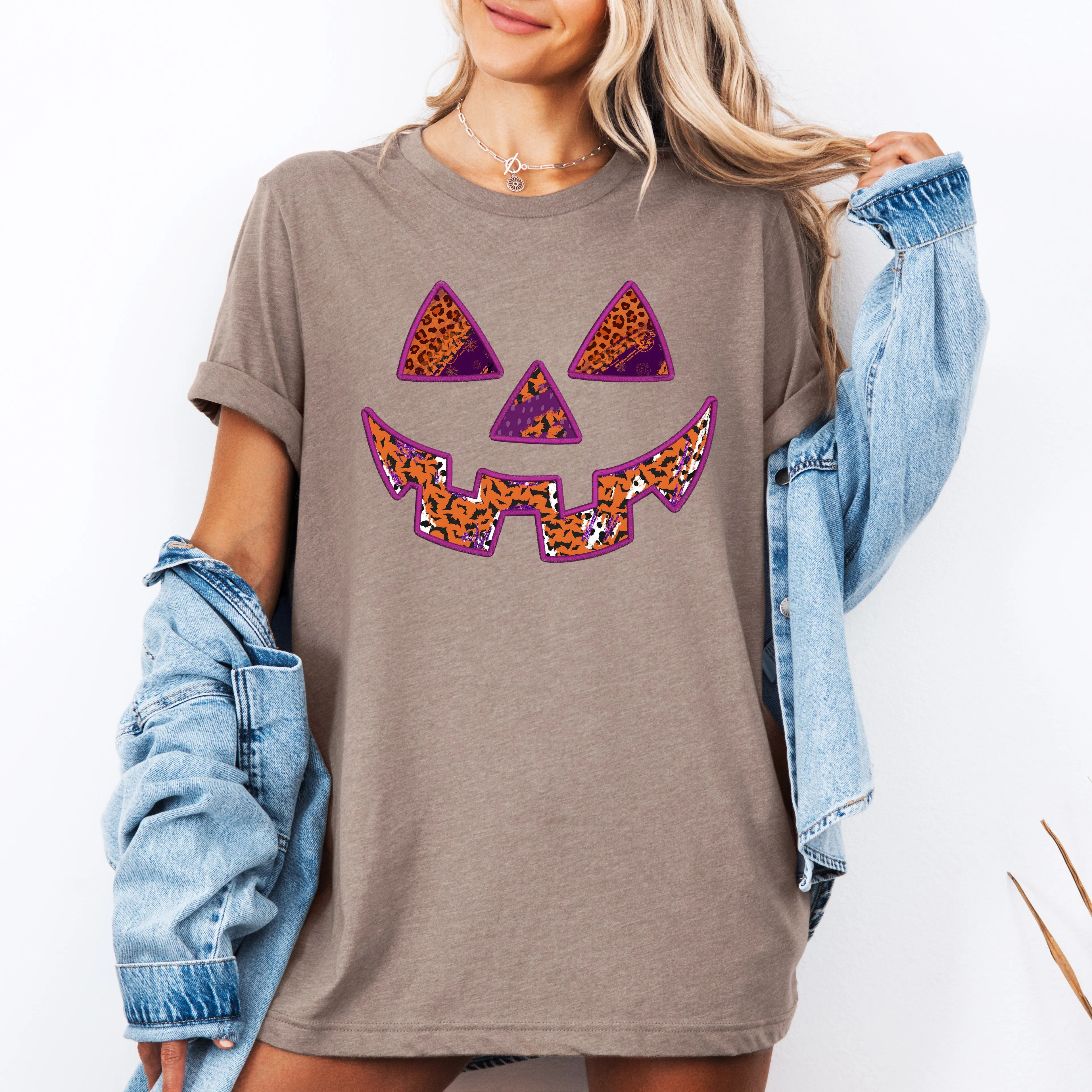 Colorful Jack-o-Lantern, Halloween, Retro, Vintage, Tshirt sold by Refinery Number One product image thumbnail 3