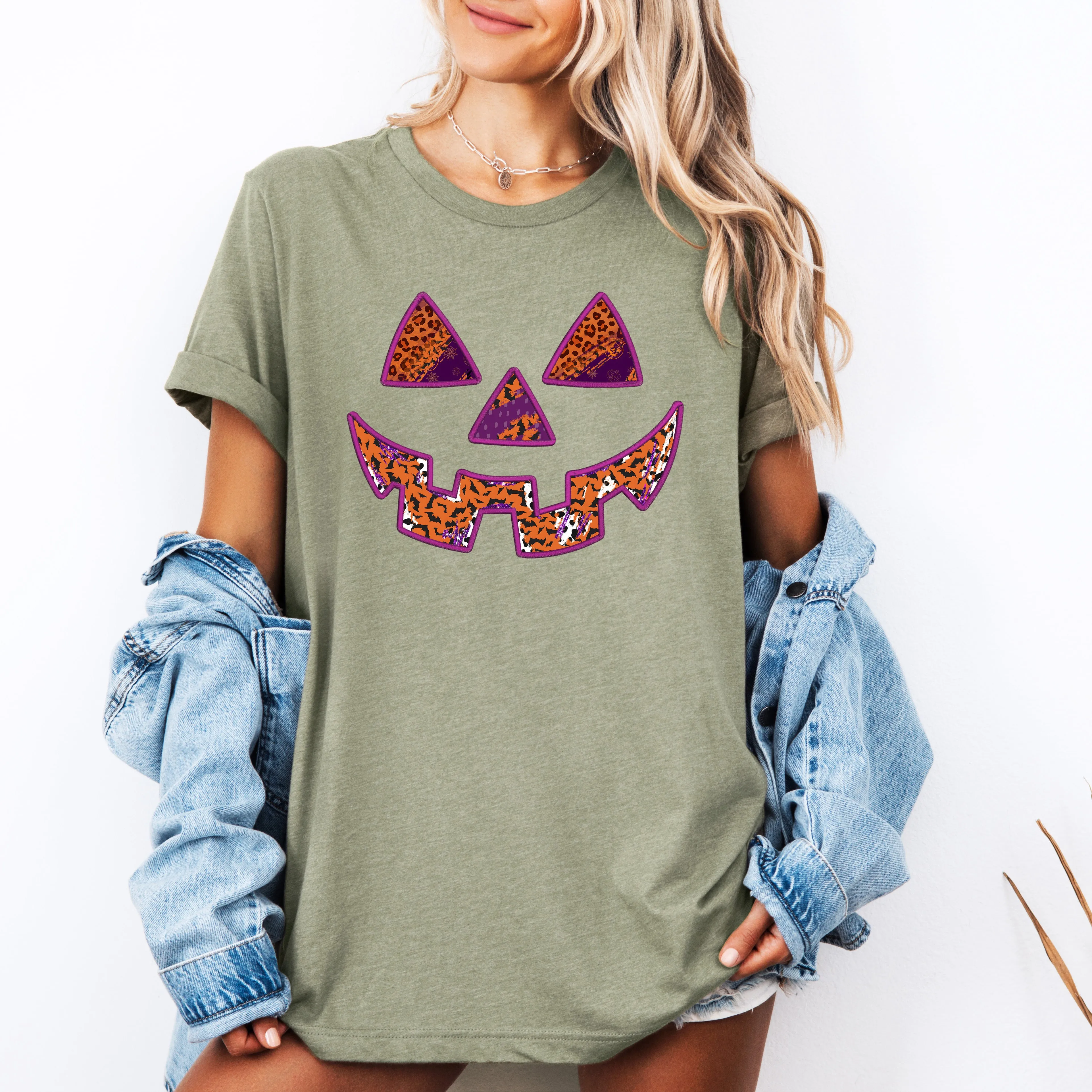 Colorful Jack-o-Lantern, Halloween, Retro, Vintage, Tshirt sold by Refinery Number One product image thumbnail 4