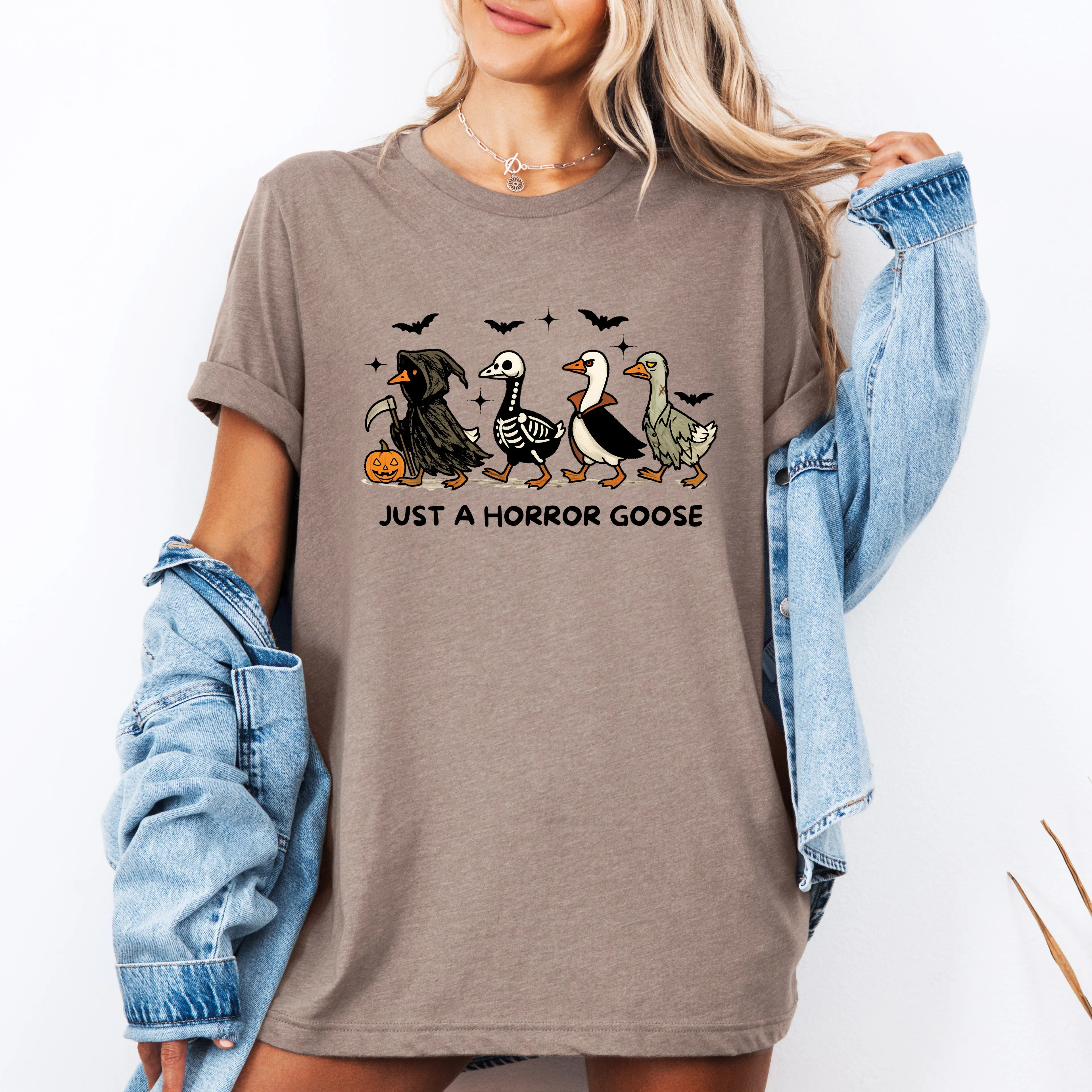 Just A Horror Goose, Cute, Halloween, Spooky, Tshirt sold by Refinery Number One product image thumbnail 2