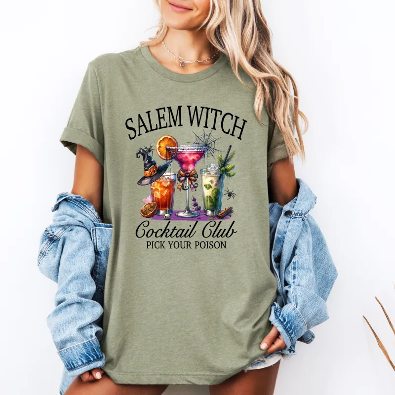 Salem Witch Cocktail Club, Funny, Halloween, Drinks, Party, Tshirt made by Refinery Number One