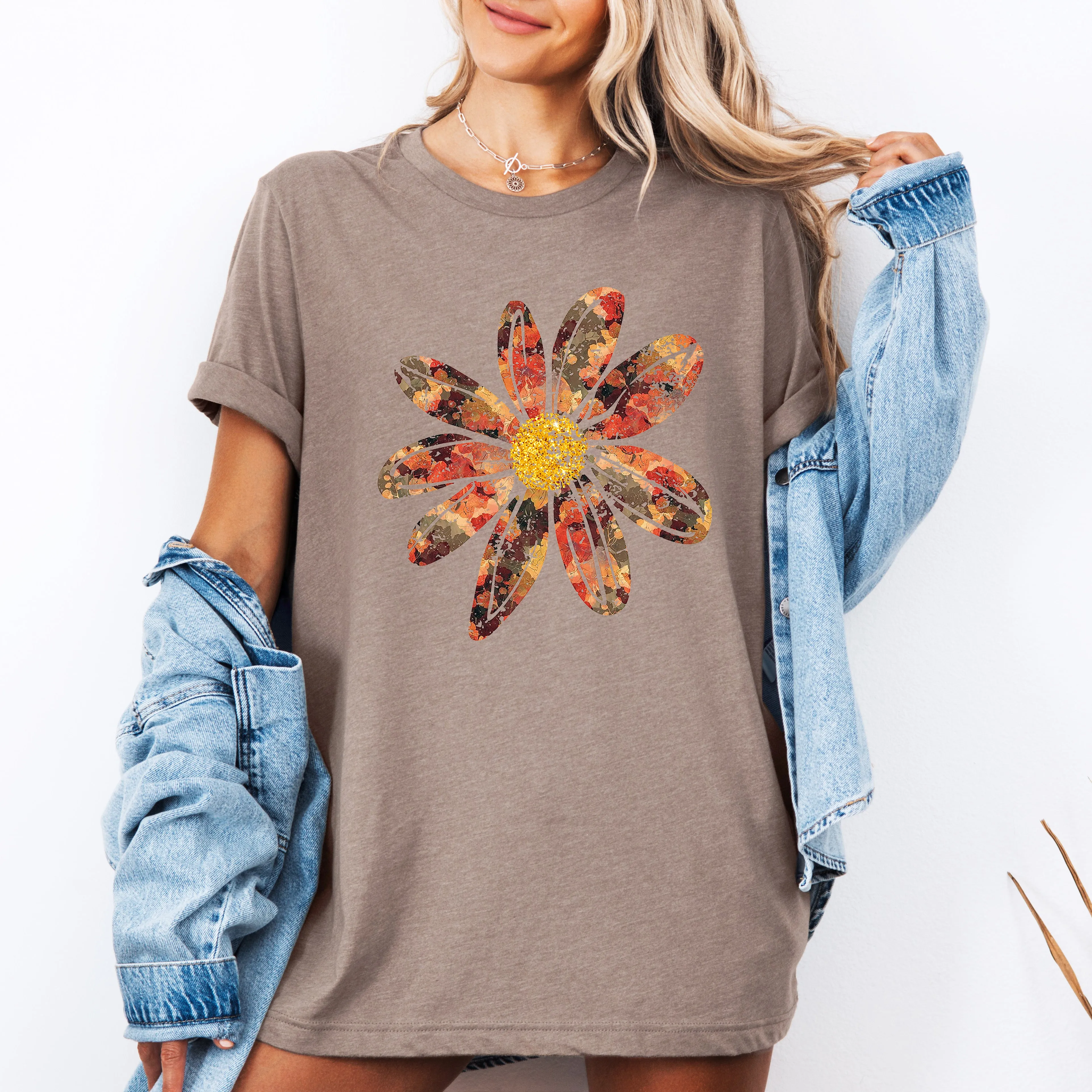 Autumn Flower, Beautiful Fall Floral, Tshirt sold by Refinery Number One product image thumbnail 4