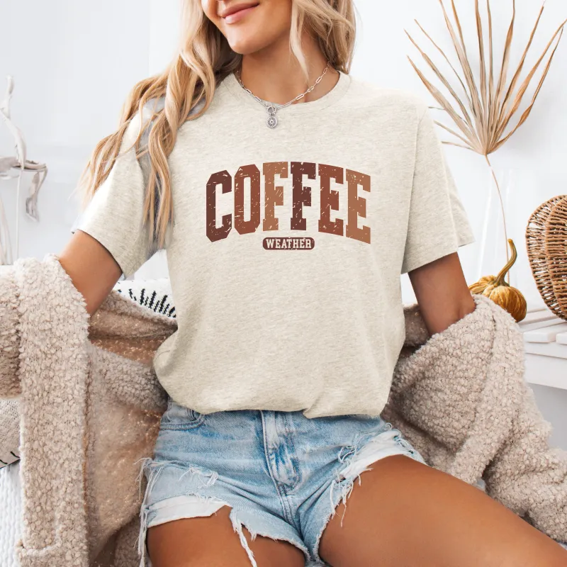 Coffee Weather, Pumpkin, Autumn, Fall, Tshirt sold by Refinery Number One