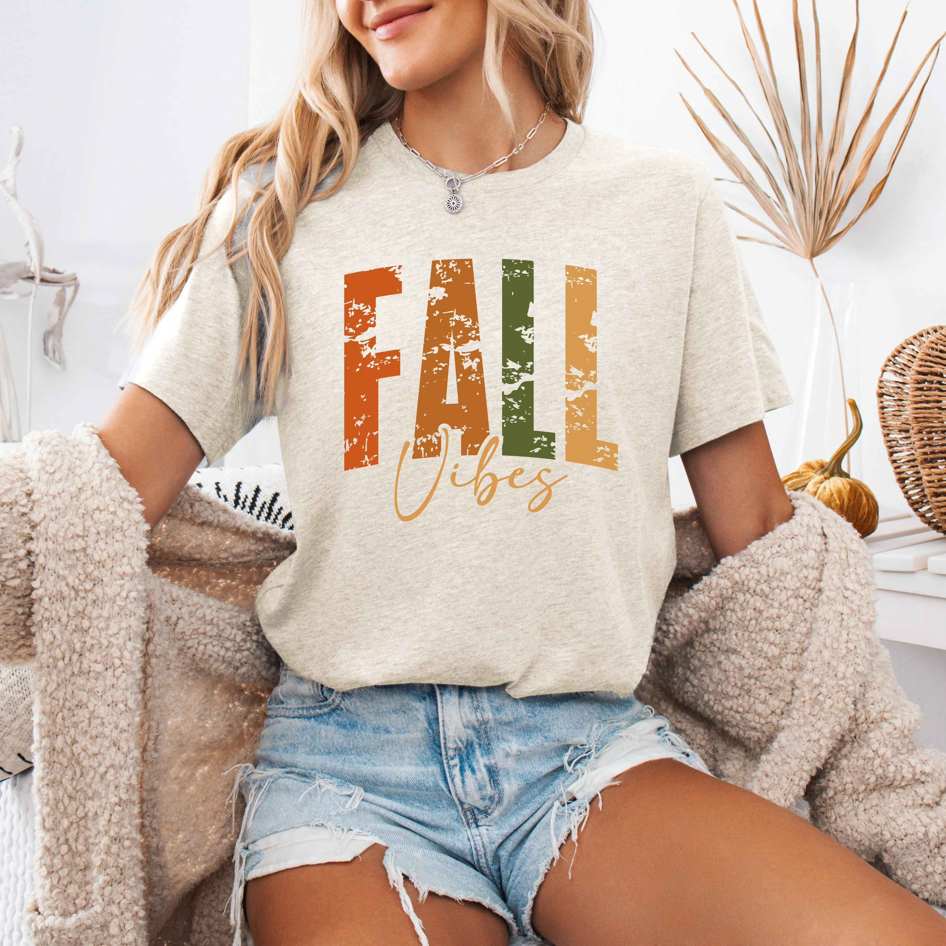 Fall Vibes, Retro Varsity, Autumn, Pumpkin, Tshirt sold by Refinery Number One product image thumbnail 2
