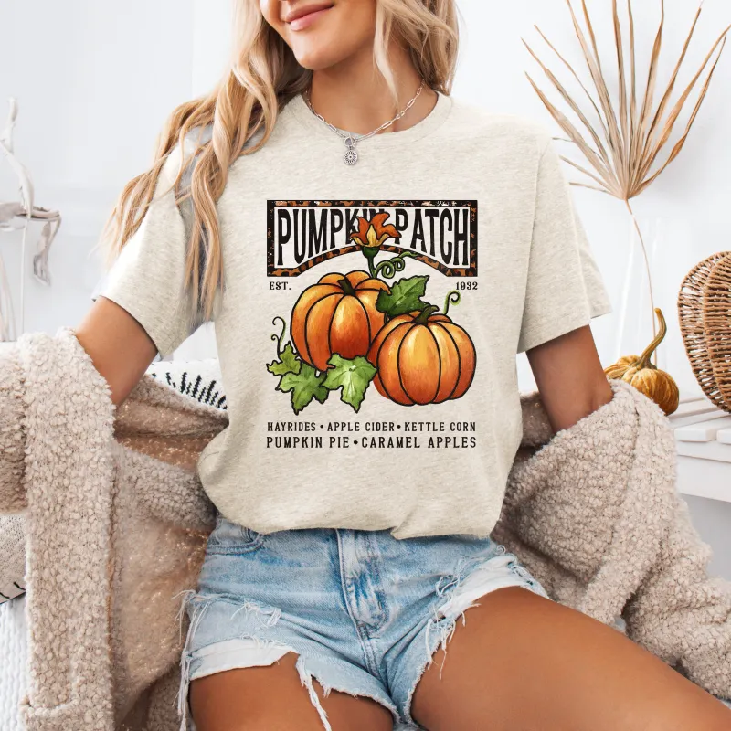 Pumpkin Patch, Autumn, Fall, Halloween, Tshirt sold by Refinery Number One
