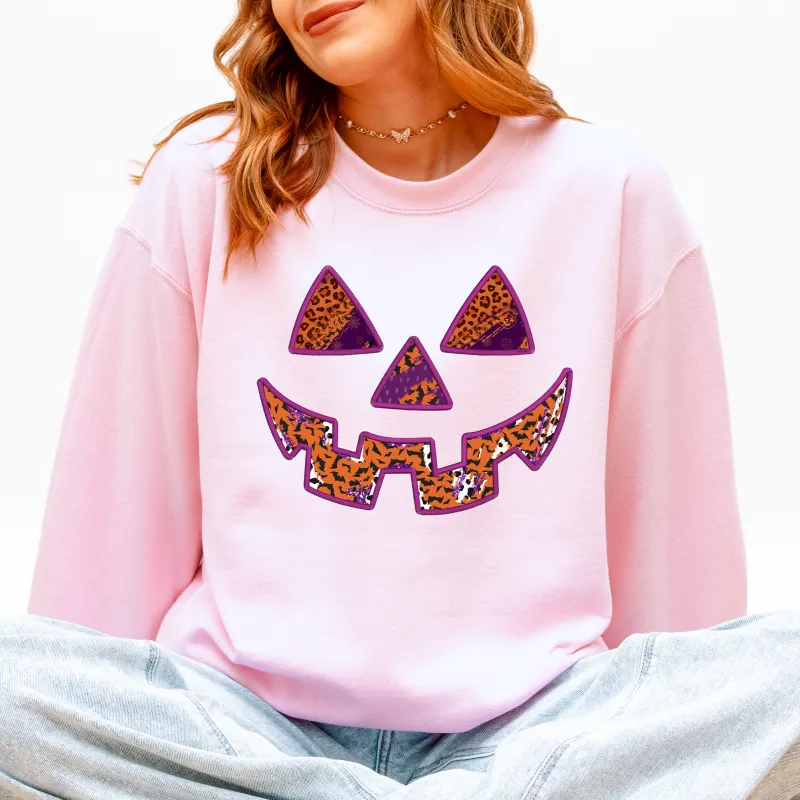 Colorful Jack o Lantern, Halloween, Retro, Vintage Sweatshirt sold by Refinery Number One