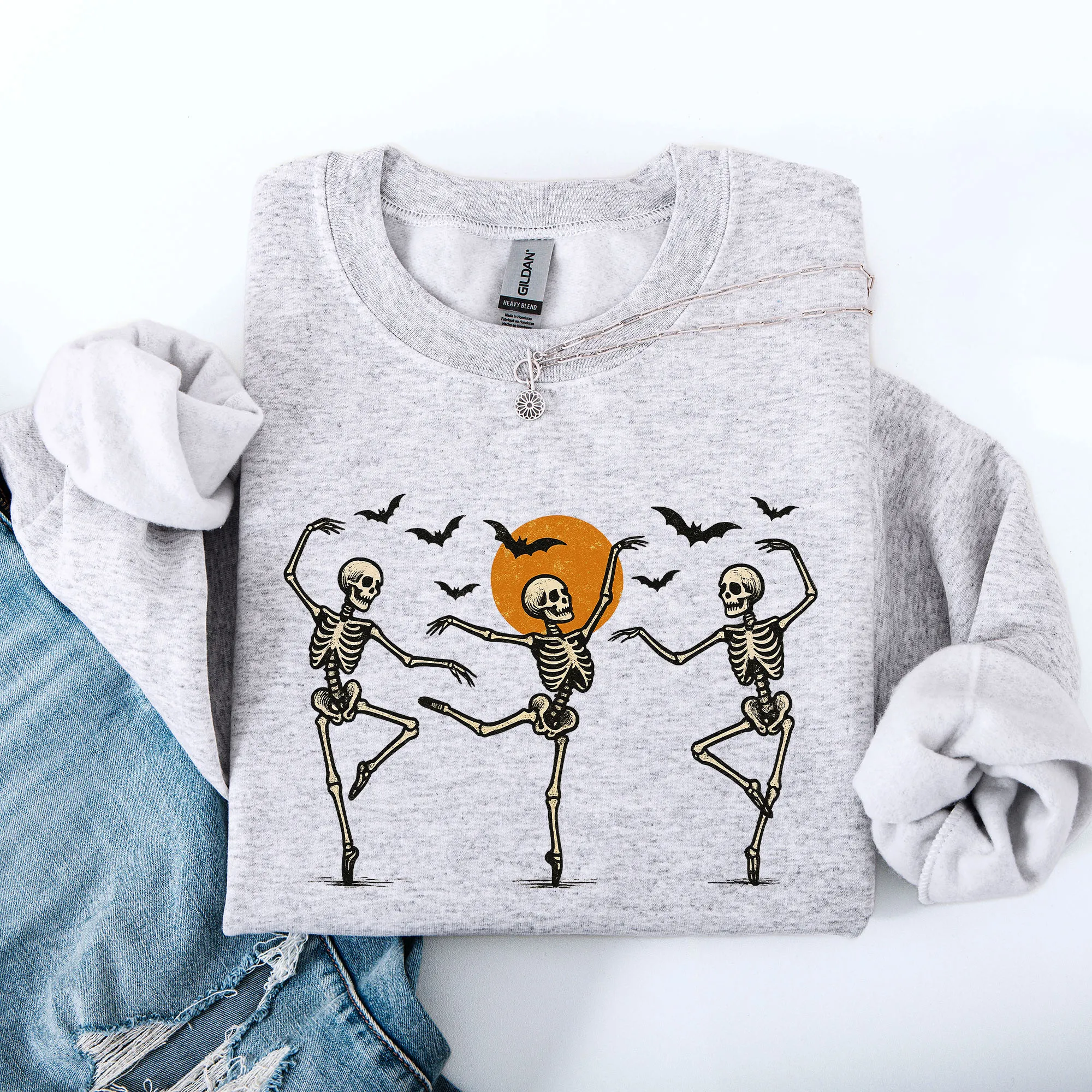 Skeleton Dancers, Halloween, Cute Sweatshirt sold by Refinery Number One