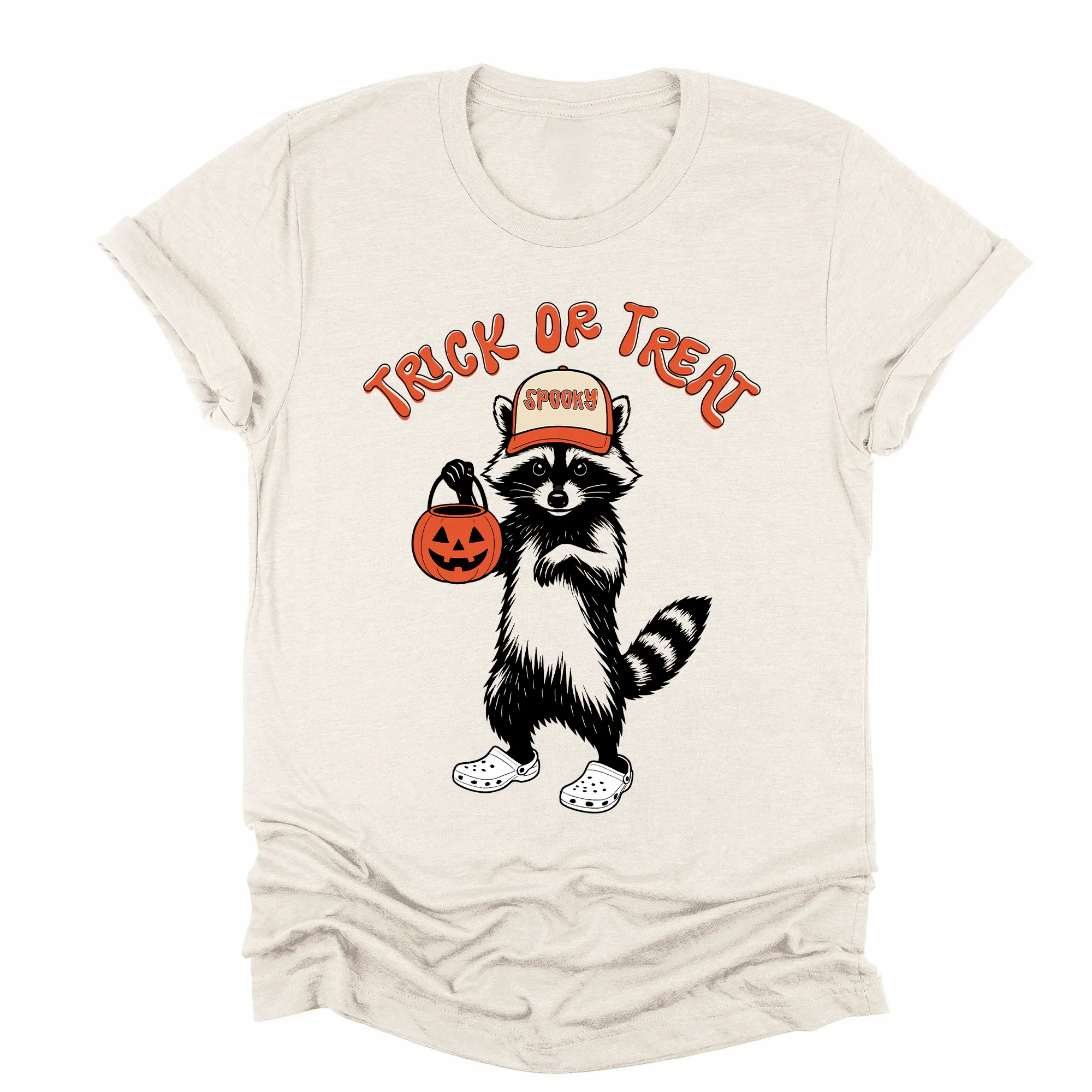 Trick or Treat, Feral Raccoon, Funny, Spooky, Halloween, Trending Graphic Tee, Tshirt sold by Refinery Number One product image thumbnail 3