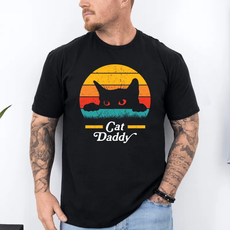 Cat Daddy, Summer Tshirt, 80s Vintage, Men's Graphic Tee, Trending Tshirt sold by Refinery Number One