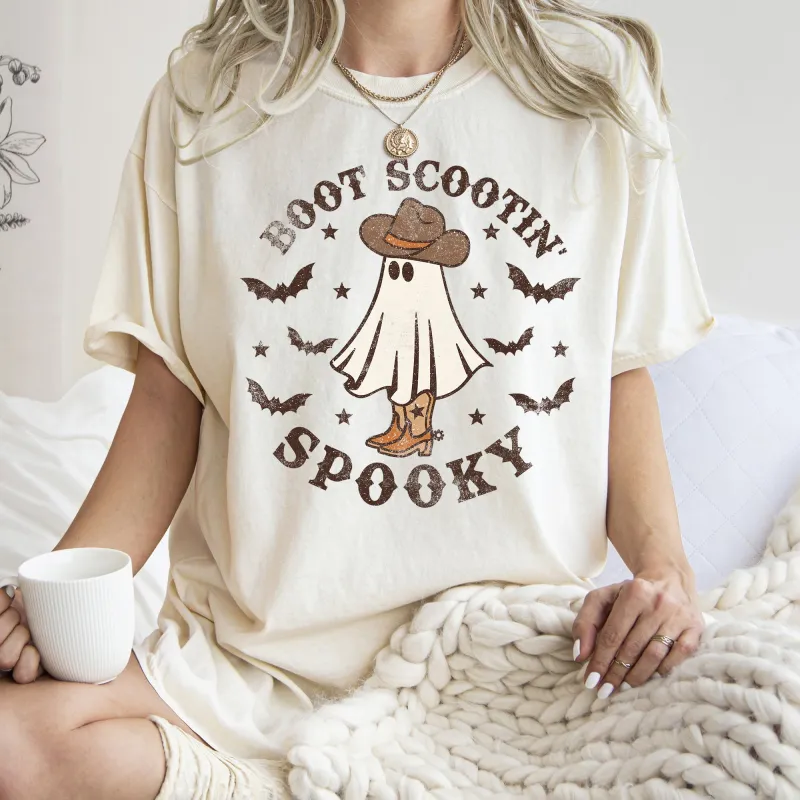 Boot Scooting Spooky Retro Ghost Comfort Colors Tshirt sold by Refinery Number One