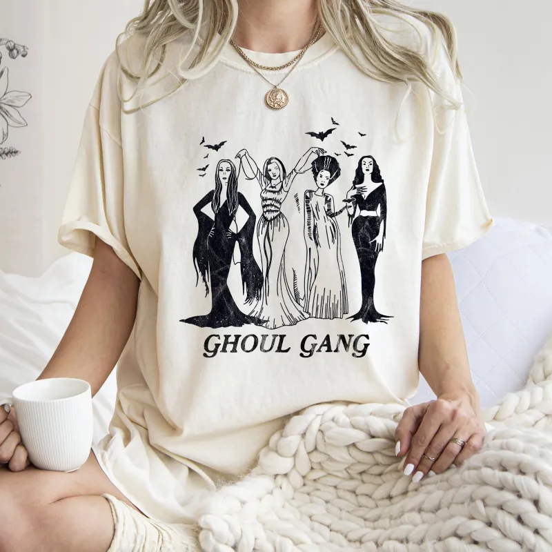 Ghoul Gang Retro Halloween Comfort Colors Tshirt sold by Refinery Number One