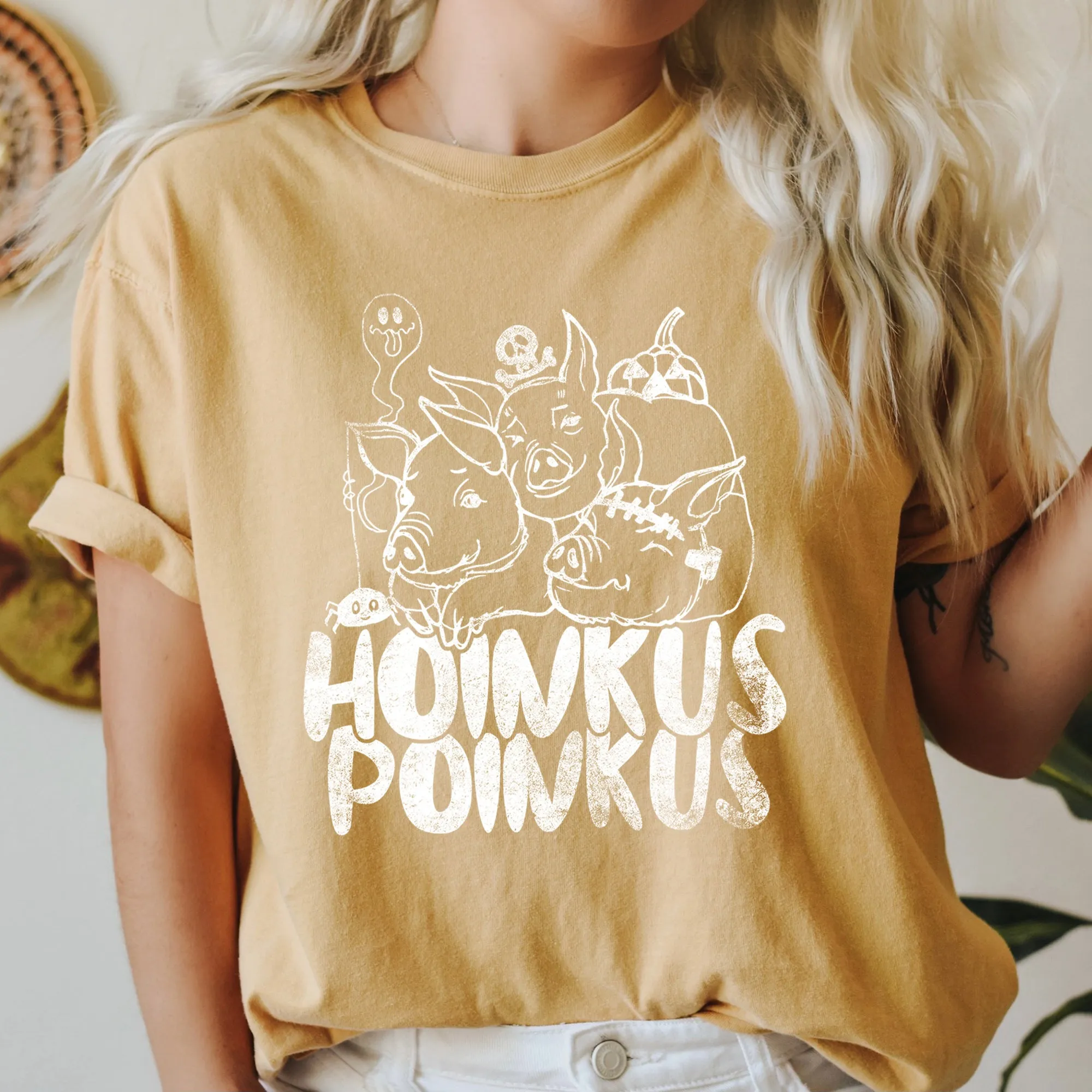 Hoinkus Poinkus Retro Halloween Comfort Colors Tshirt sold by Refinery Number One product image thumbnail 3