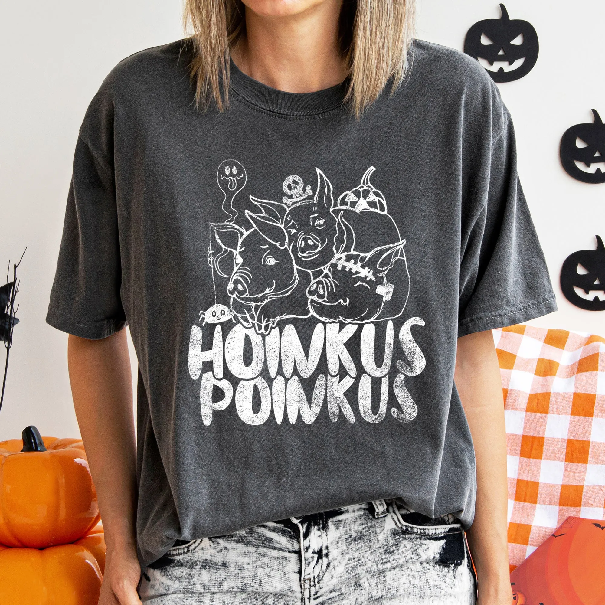 Hoinkus Poinkus Retro Halloween Comfort Colors Tshirt sold by Refinery Number One product image thumbnail 4