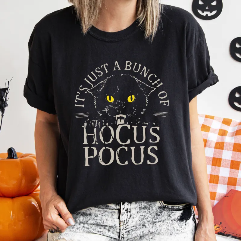 It's Just Bunch Of Hocus Pocus Retro Halloween Comfort Colors Tshirt sold by Refinery Number One