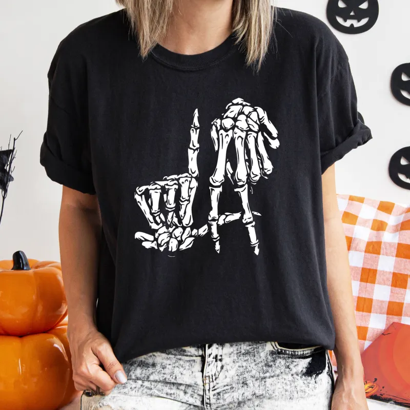 Skeleton Retro Halloween Comfort Colors Tshirt sold by Refinery Number One