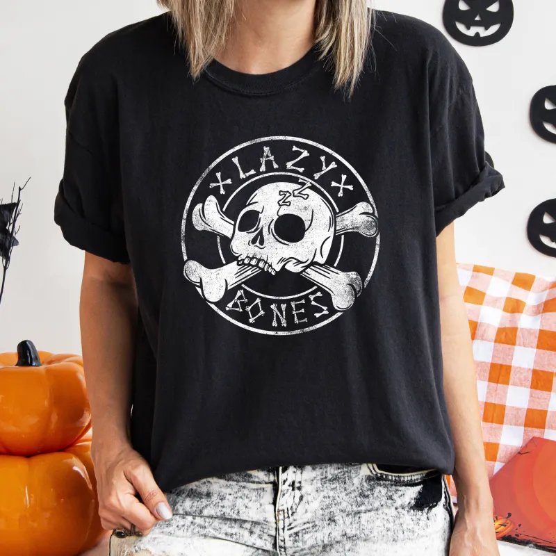 Lazy Bones Retro Halloween Comfort Colors Tshirt sold by Refinery Number One