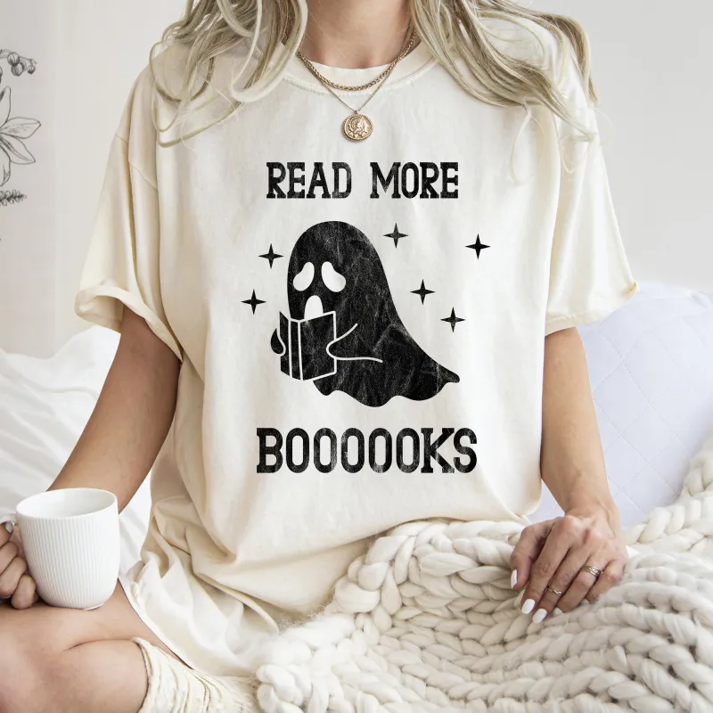 Read More Books Retro Halloween Comfort Colors Tshirt sold by Refinery Number One