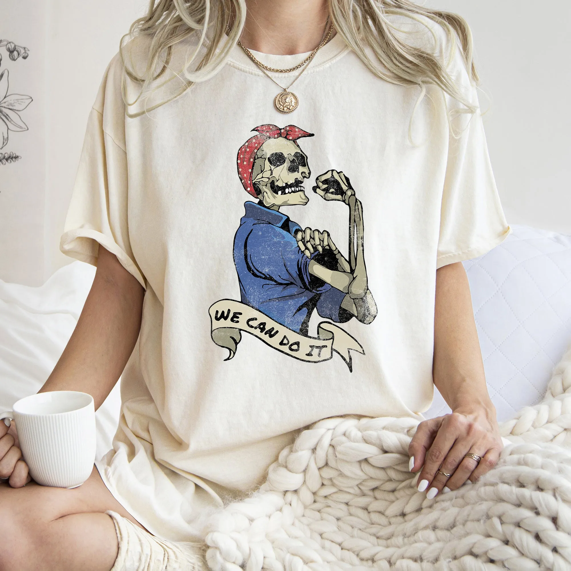 Rosie the Riveter We Can Do It Retro Halloween Comfort Colors Tshirt sold by Refinery Number One product image thumbnail 2