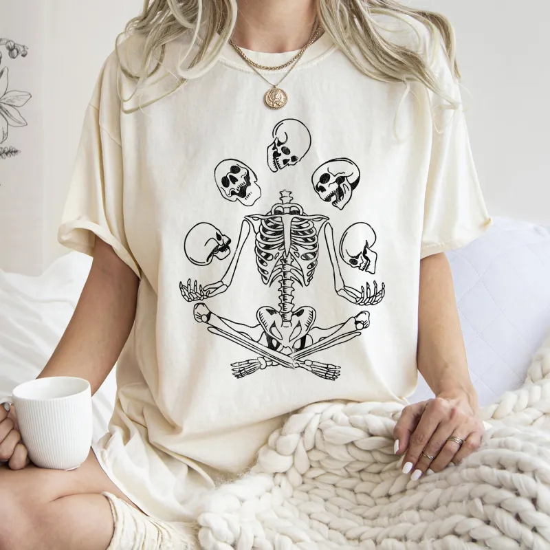 Skeleton Juggling Retro Halloween Comfort Colors Tshirt sold by Refinery Number One