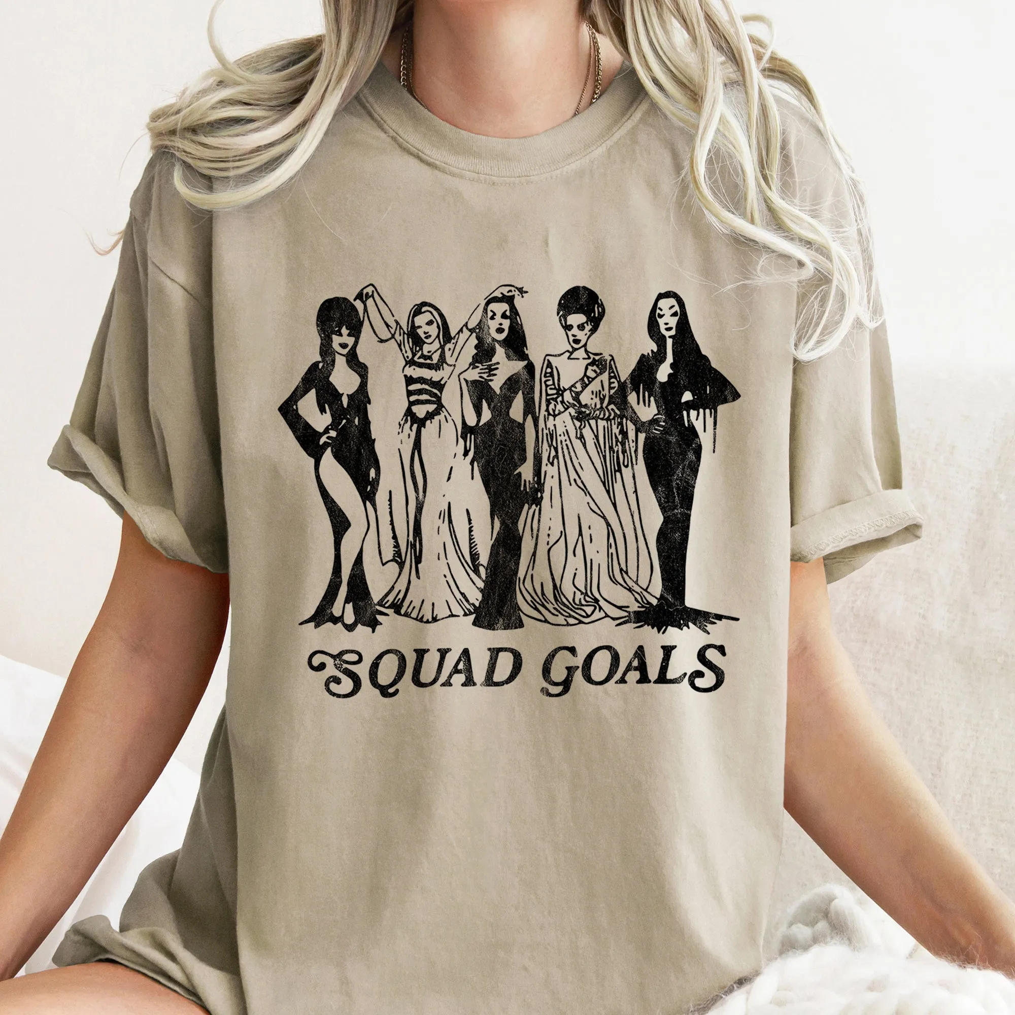 Squad Goals Retro Halloween Comfort Colors Tshirt sold by Refinery Number One product image thumbnail 5