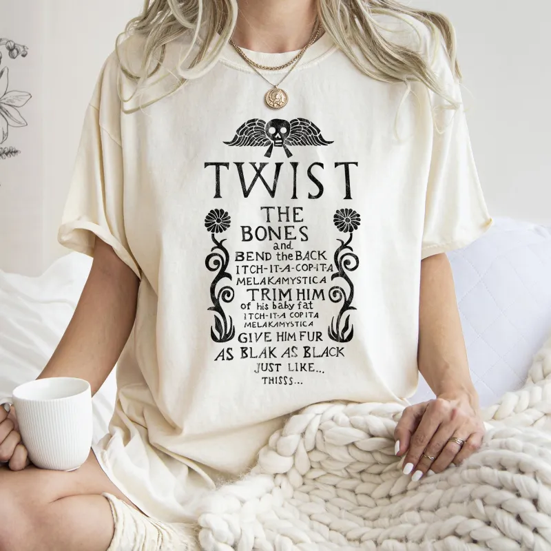 Twist The Bones Retro Halloween Comfort Colors Tshirt sold by Refinery Number One