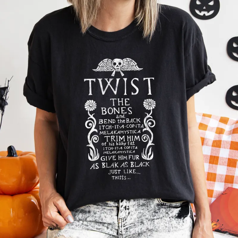 Twist The Bones Retro Halloween Comfort Colors Tshirt sold by Refinery Number One