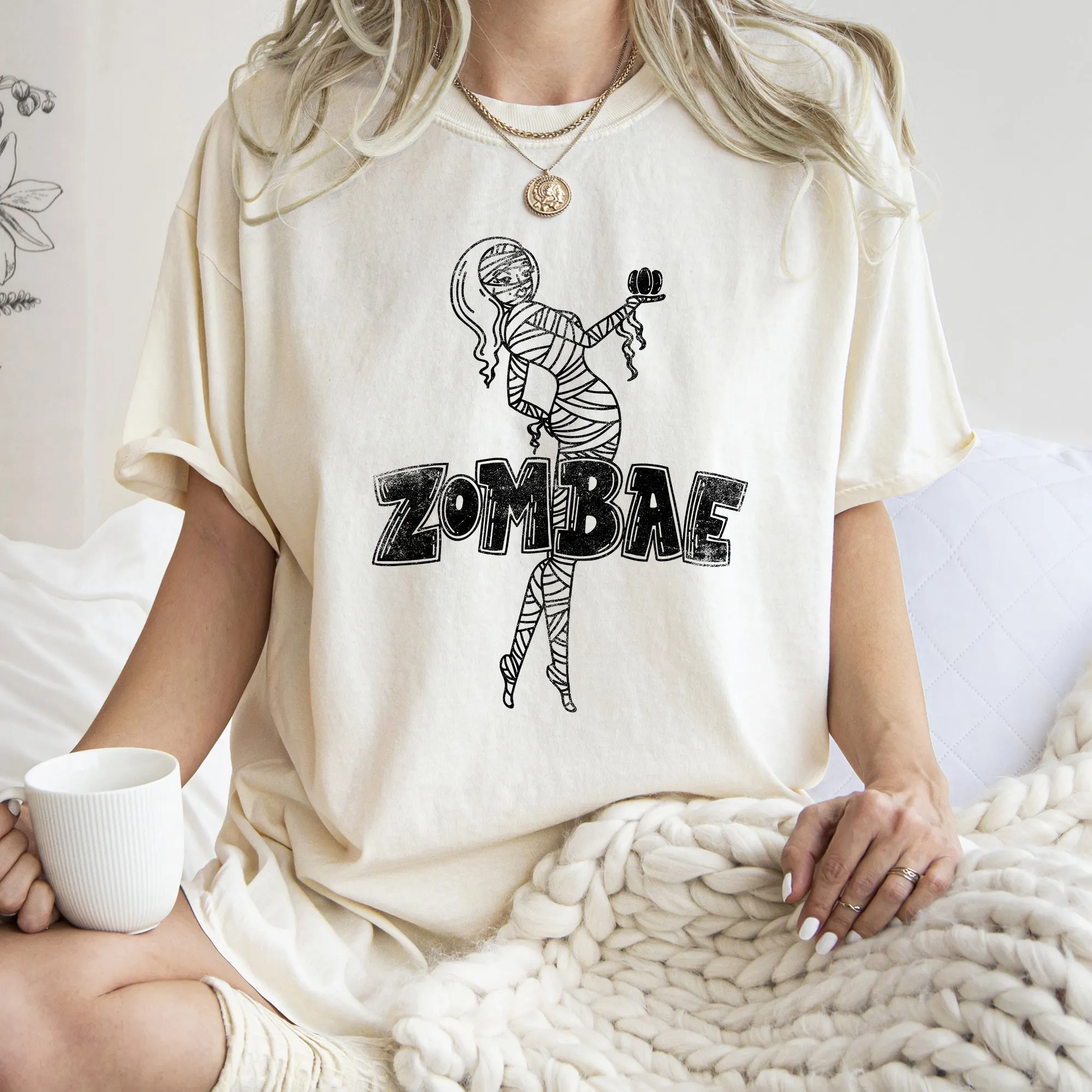 Zombae Funny Retro Halloween Comfort Colors Tshirt sold by Refinery Number One