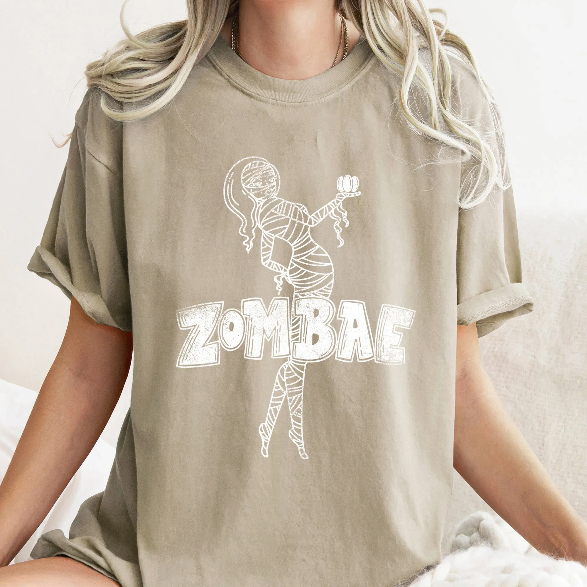Zombae Funny Retro Halloween Comfort Colors Tshirt sold by Refinery Number One product image thumbnail 5