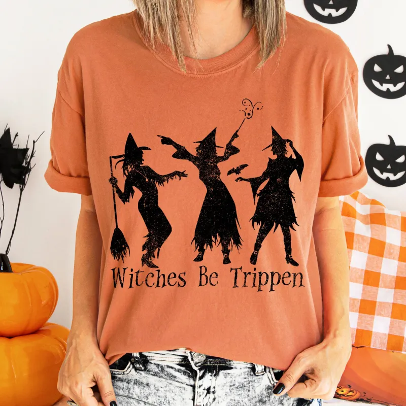 Witches Be Trippin Halloween Comfort Colors Tshirt sold by Refinery Number One