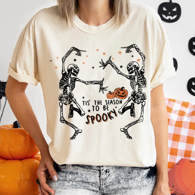 Dancing Skeletons Vintage Halloween Comfort Colors Tshirt sold by Refinery Number One