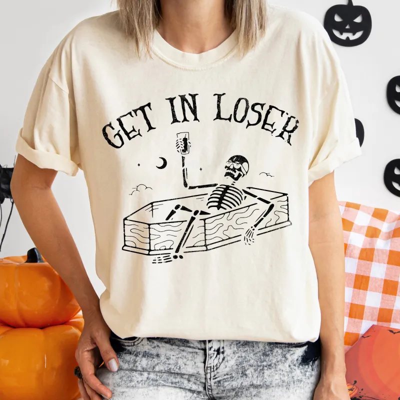Get In Loser Vintage Halloween Comfort Colors Tshirt sold by Refinery Number One