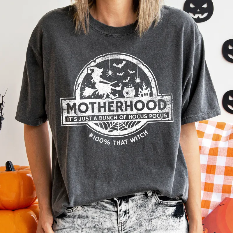Witch Motherhood Vintage Halloween Comfort Colors Tshirt sold by Refinery Number One