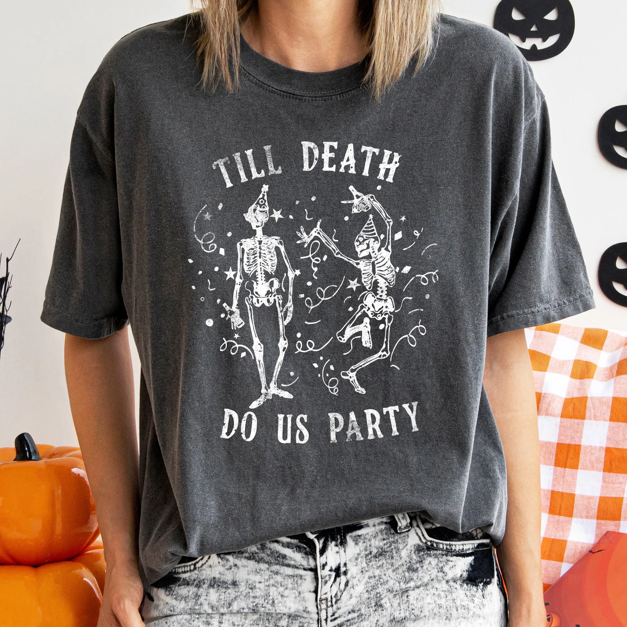 Till Death Vintage Halloween Comfort Colors Tshirt sold by Refinery Number One