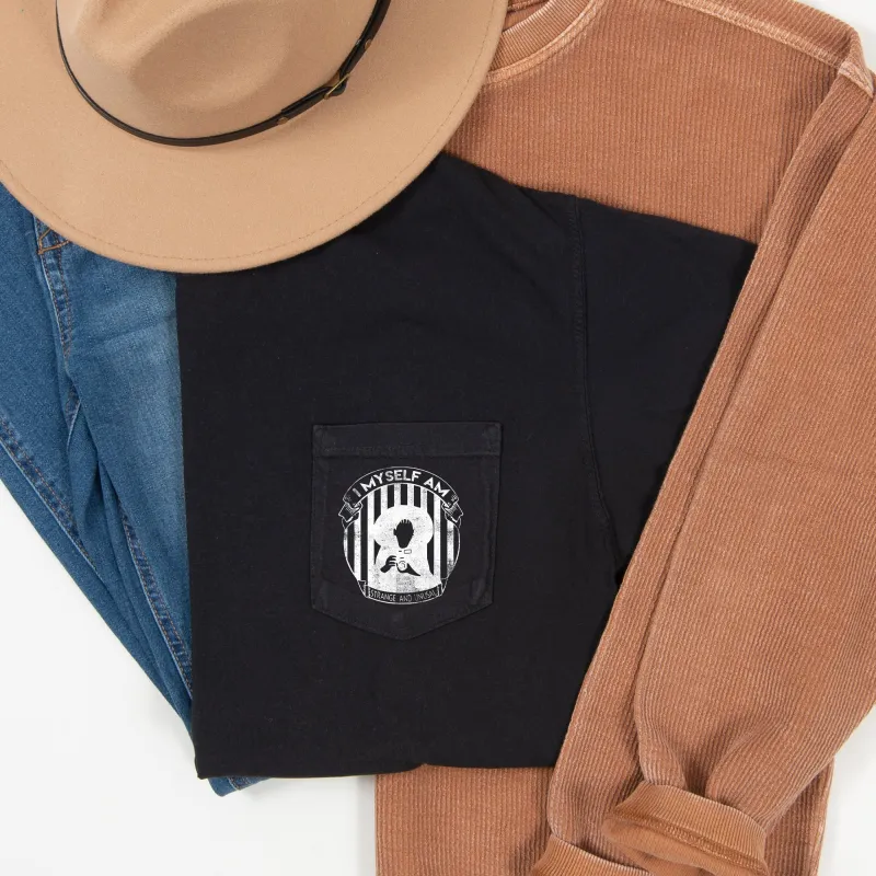 I Myself Am Strange Halloween Pocket Comfort Colors Tshirt sold by Refinery Number One