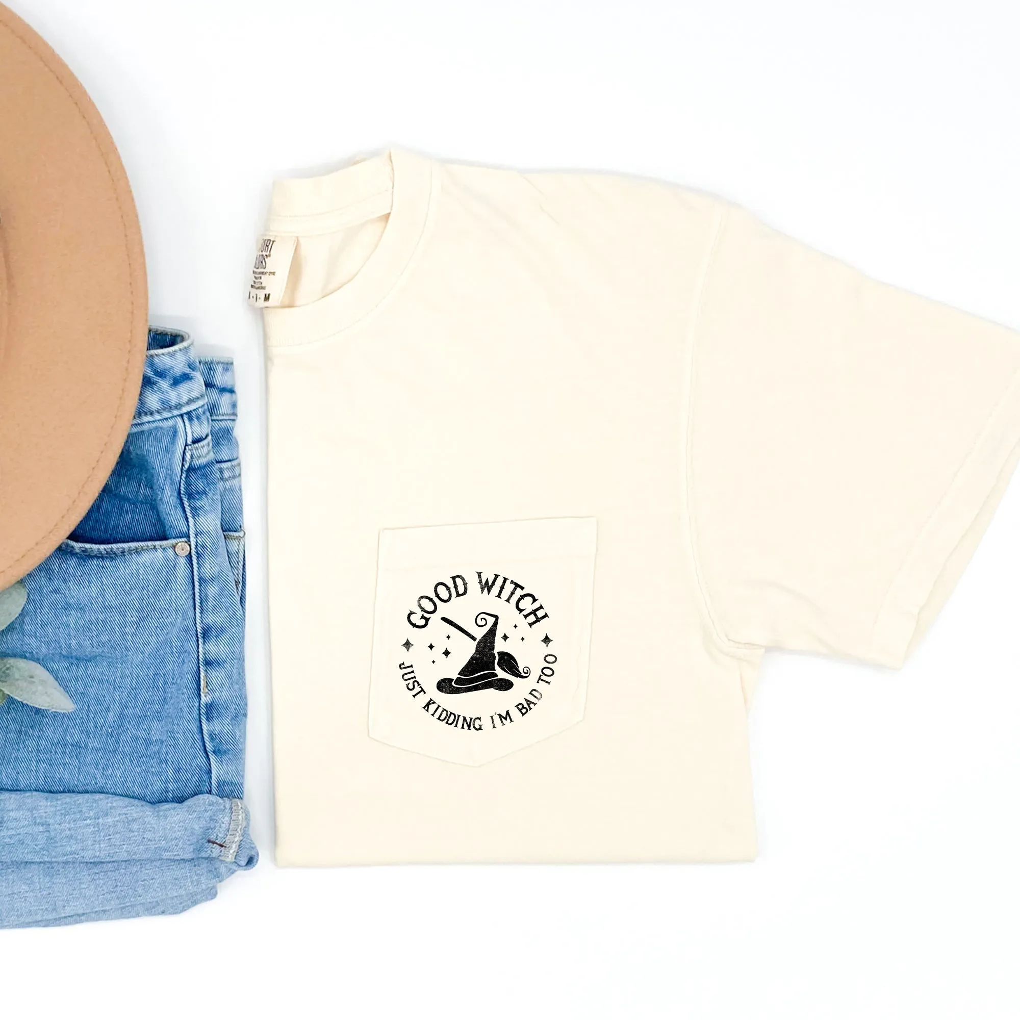 Good Witch Halloween Pocket Comfort Colors Tshirt sold by Refinery Number One