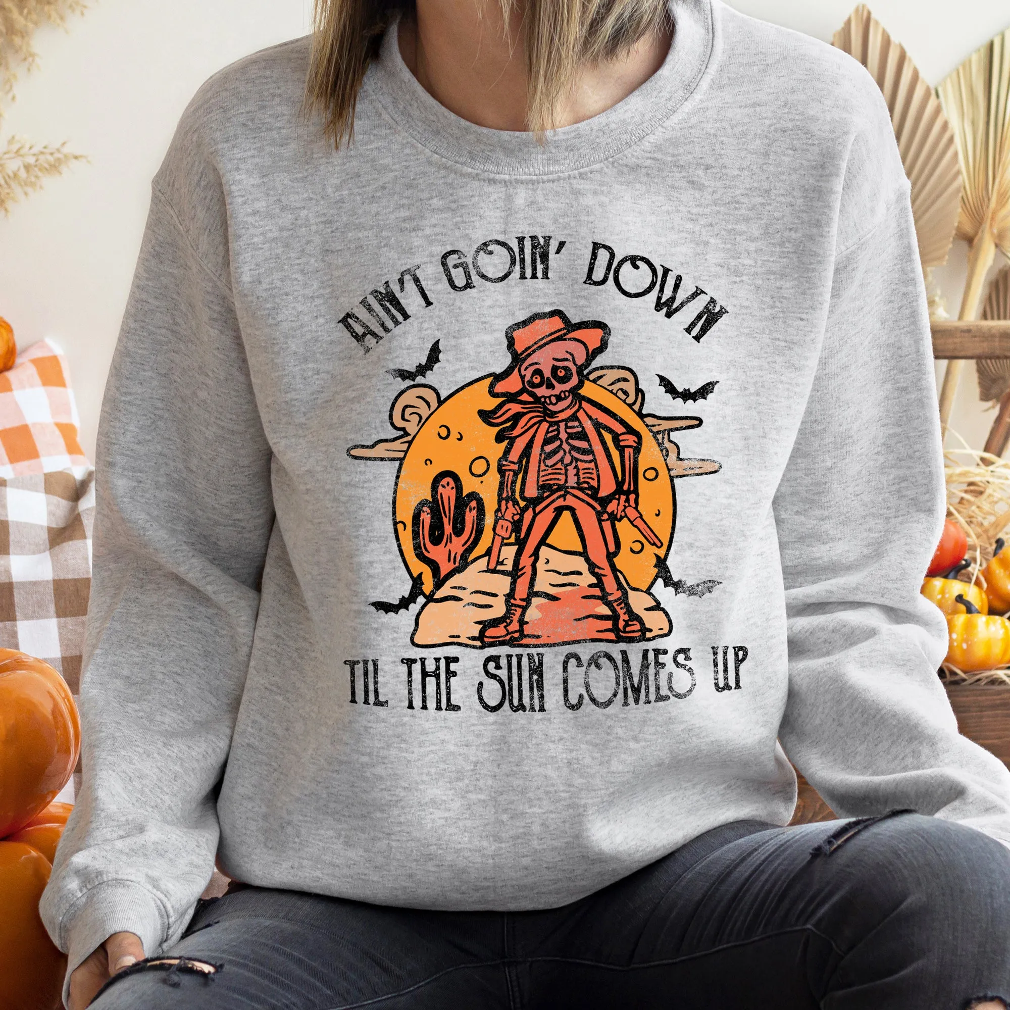 Aint Going Down Halloween Sweatshirt Comfortable And Stylish Apparel For The Season sold by Refinery Number One product image thumbnail 2