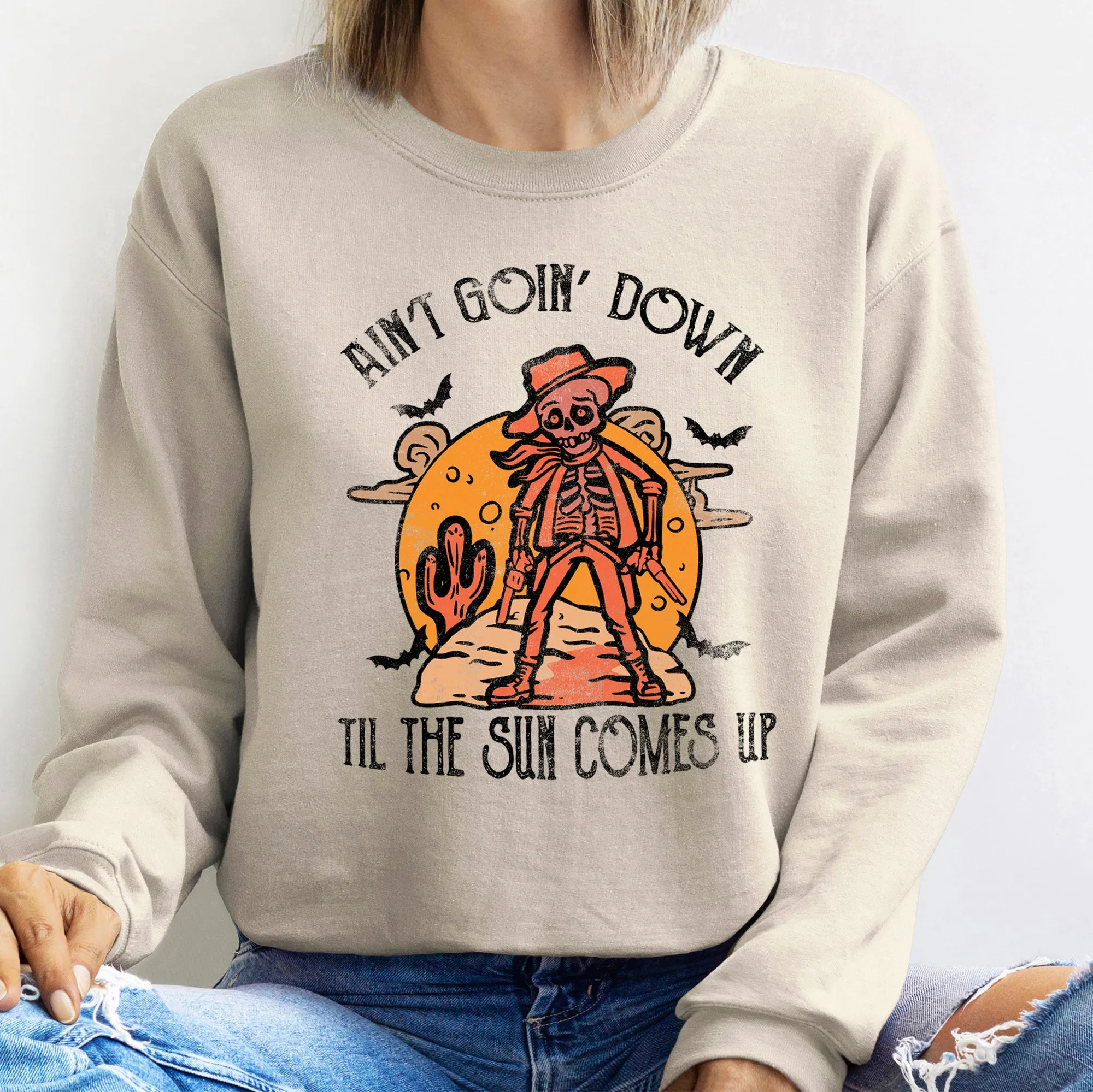 Aint Going Down Halloween Sweatshirt Comfortable And Stylish Apparel For The Season sold by Refinery Number One product image thumbnail 4