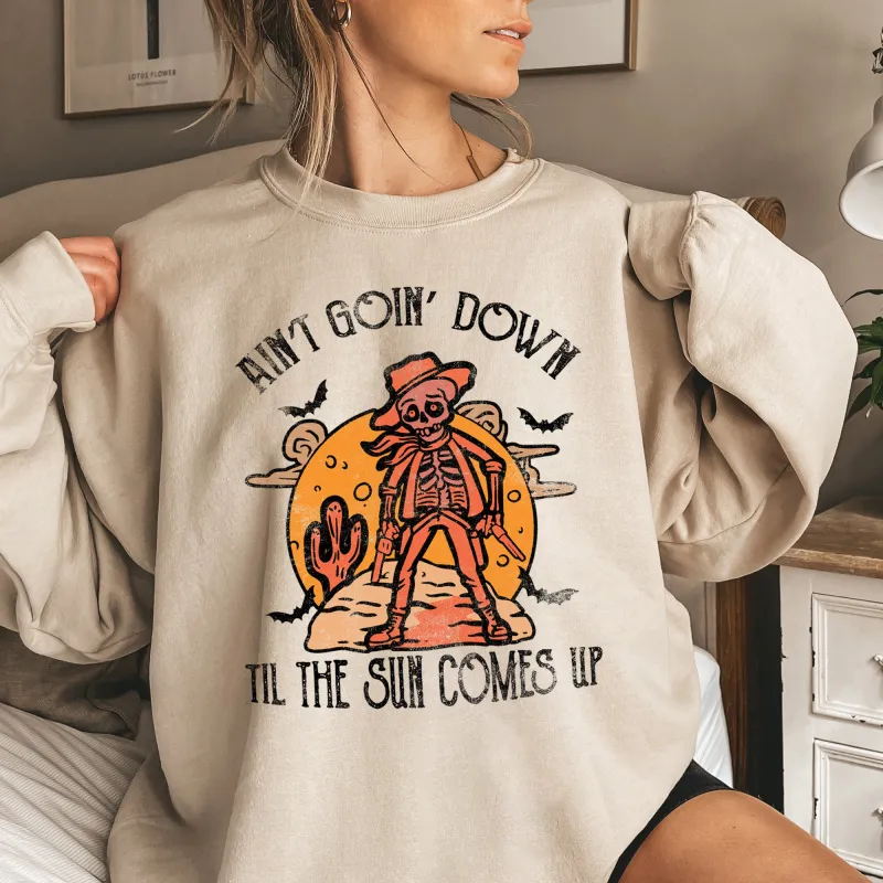 Ain't Going Down Halloween Sweatshirt sold by Refinery Number One