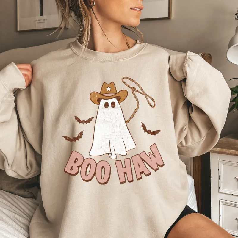 Boo Haw Cowboy Halloween Sweatshirt sold by Refinery Number One