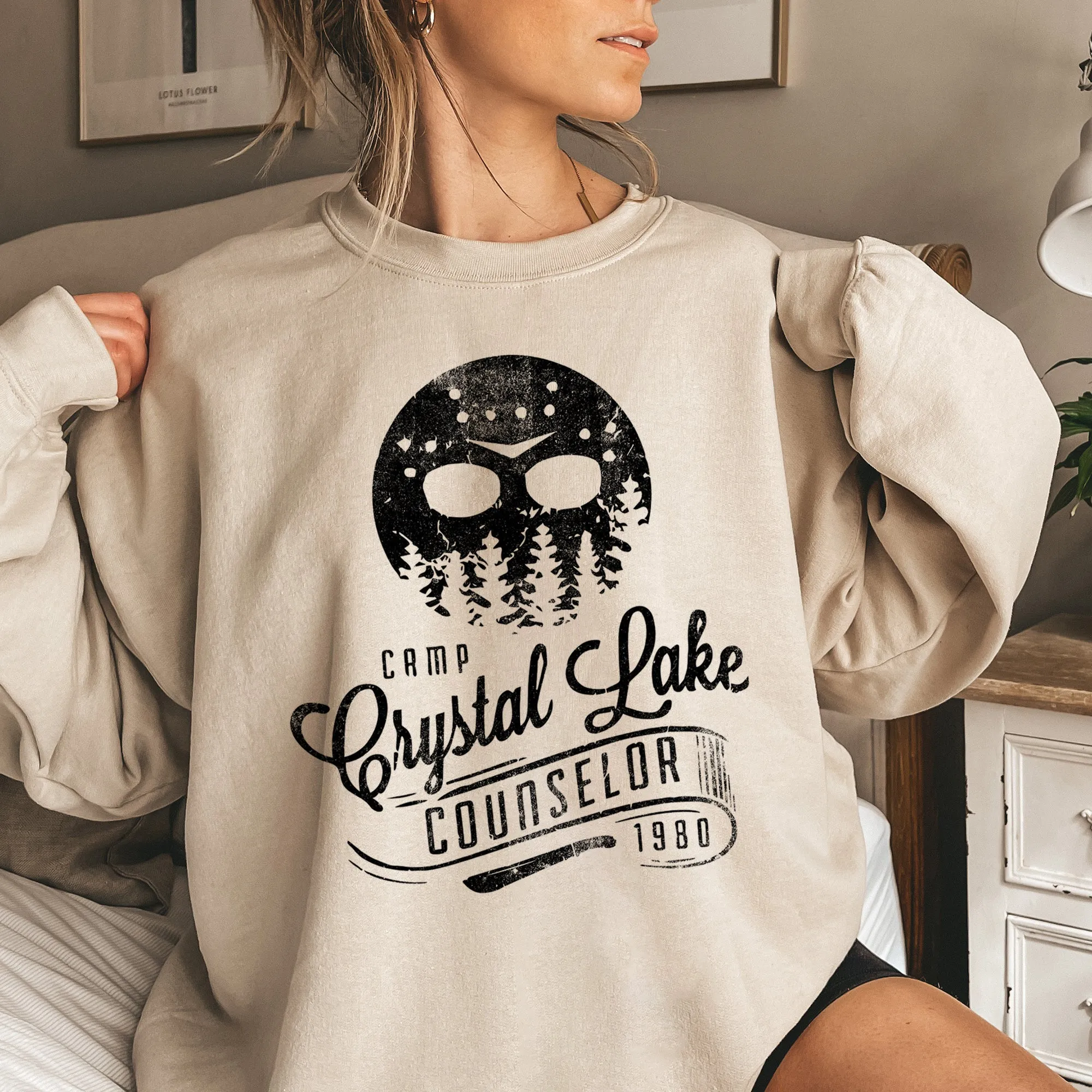 Crystal Lake Halloween Sweatshirt sold by Refinery Number One product image thumbnail 2