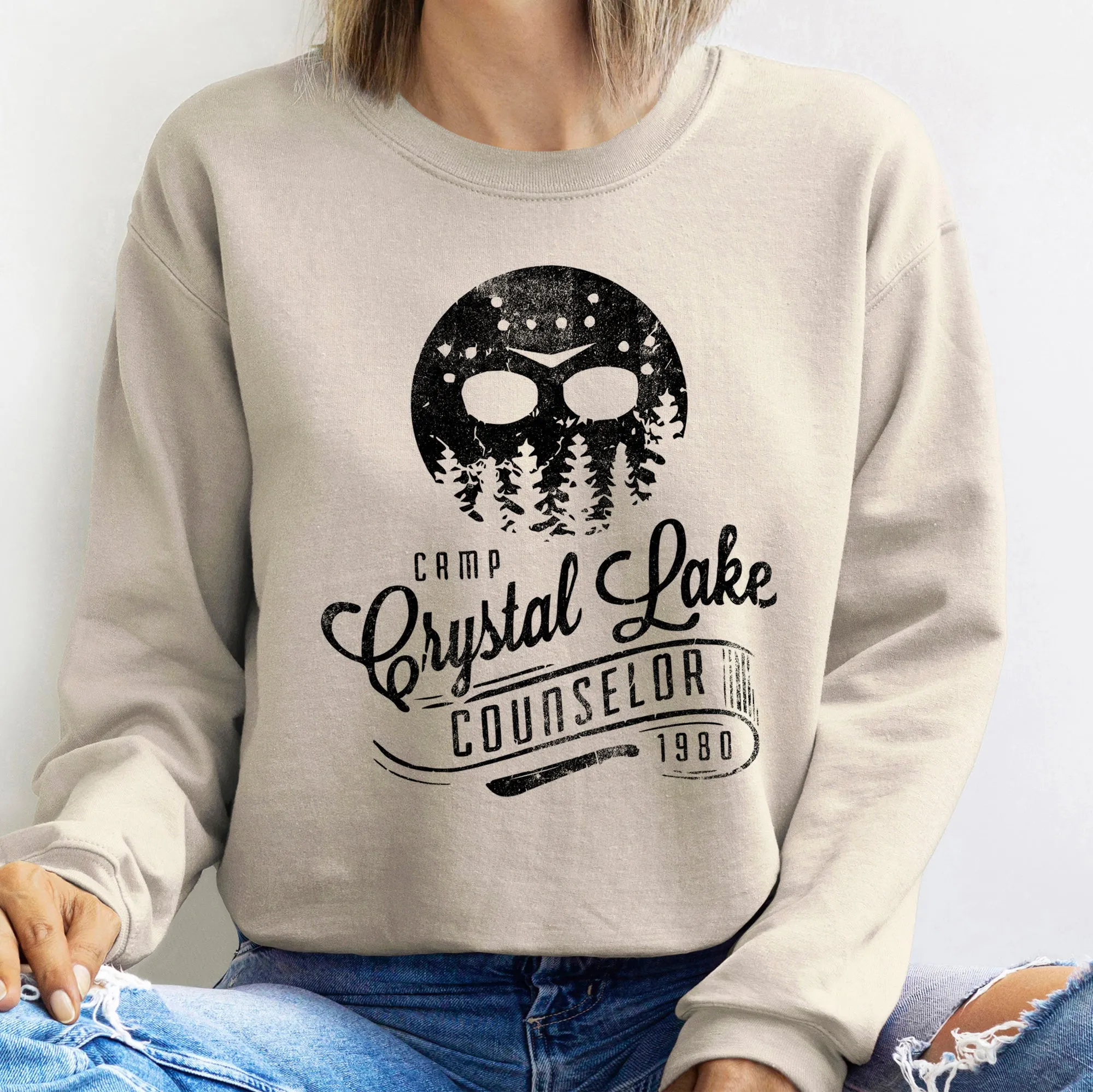 Crystal Lake Halloween Sweatshirt sold by Refinery Number One product image thumbnail 4