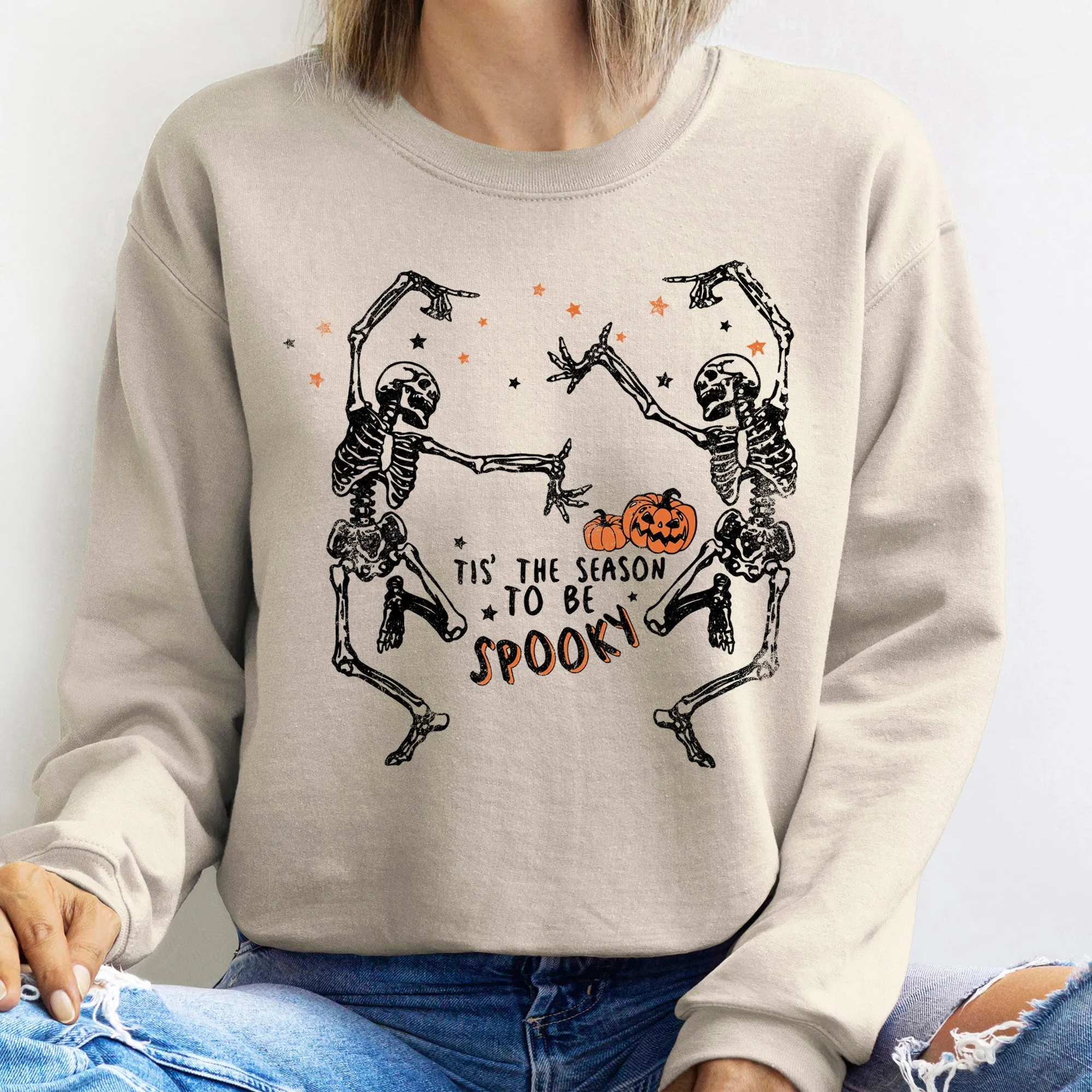 Spooky Dance Halloween Sweatshirt sold by Refinery Number One product image thumbnail 4